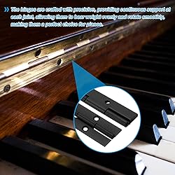 uxcell 6 Pack Piano Hinge, 12" Stainless Steel