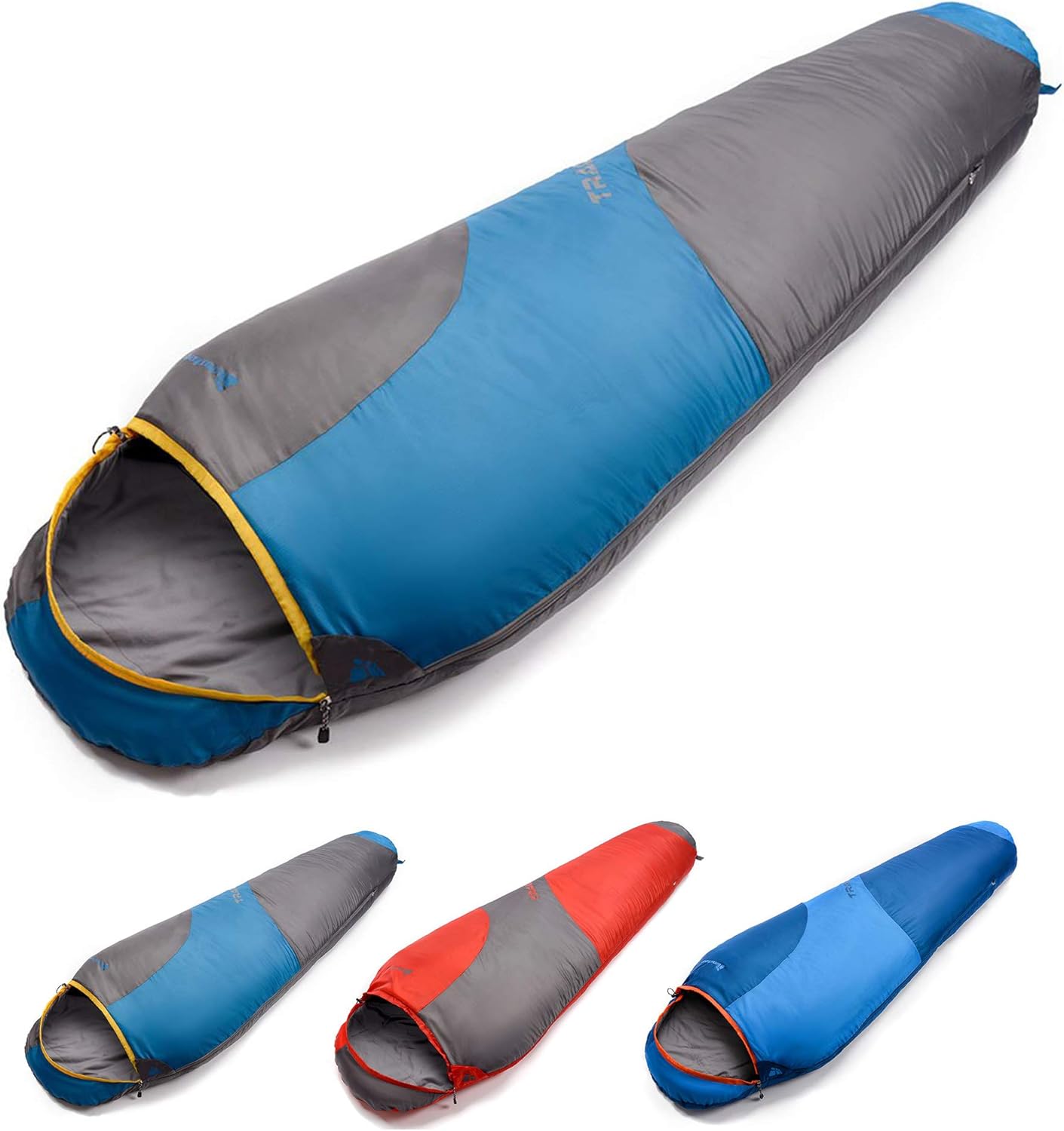 Sleeping Bag For Kids Camping Gear Travel Sleep Essential Insulated Warm Lightweight Traveling Hiking Indoor Outdoor All Season Spring Summer Fall Trail Grey Blue Amazoncouk Sports Outdoors