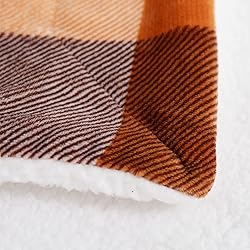 SOCHOW Buffalo Plaid Sherpa Fleece Throw