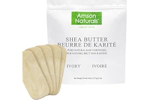 Shea Butter 5 lb / 2.27 Kg - 100% Natural Raw Unrefined Ivory-Use Alone or in DIY Recipes, Body Butters, Lotions, Soap, Lip B