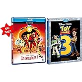 Disney 3D Bundle: The Incredibles 2 & Toy Story 3 [3D Blu-ray] English & Spanish Audio