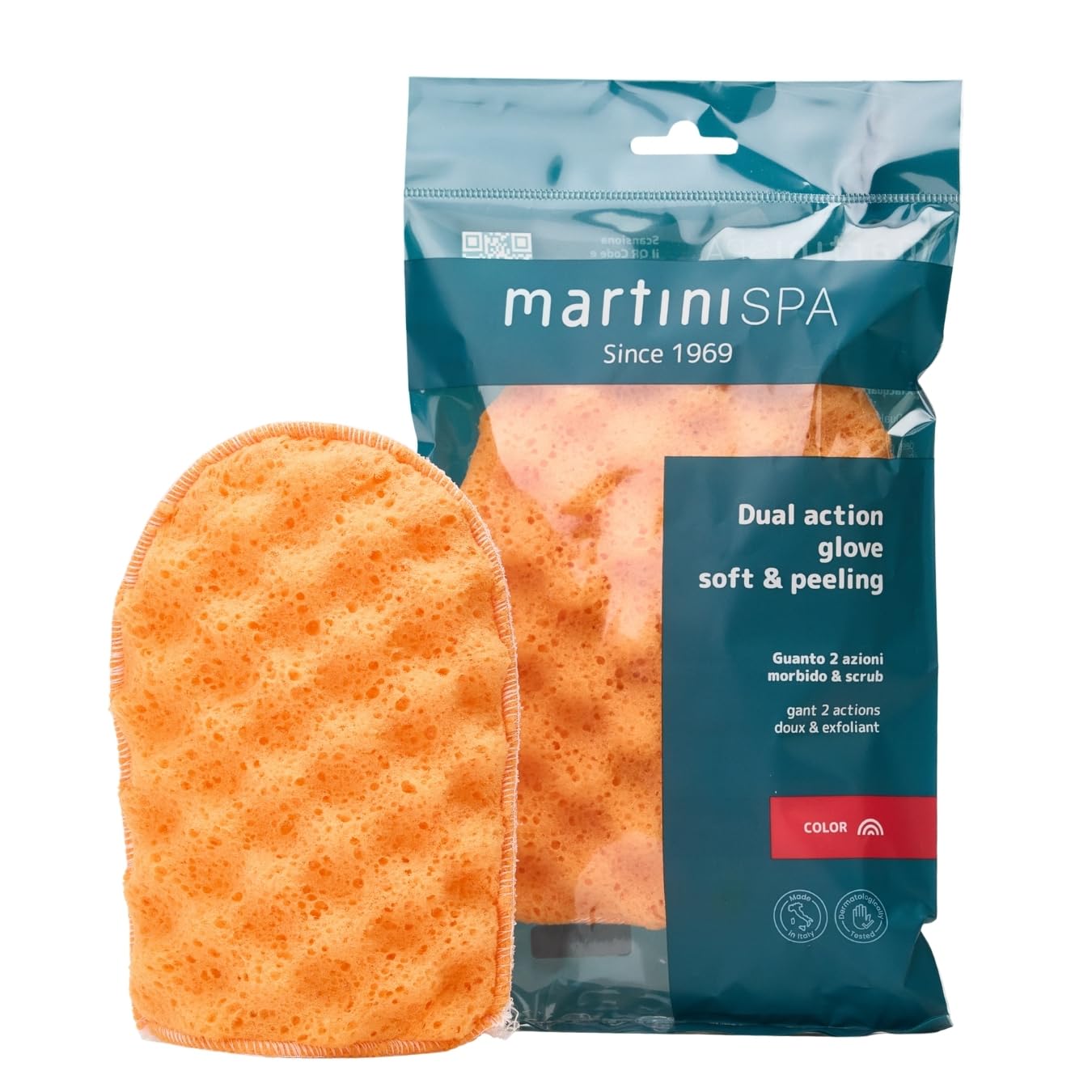 MartiniSPA Massage Color Double Action Massage Glove - Double Inch - 20g, Assorted colors