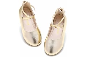 Kiderence Toddler Girls Dress Shoes Little Kids Mary Janes Ballet Flats Toddler