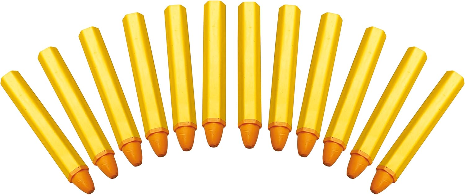BGS 8823 | Fettsignierstifte | 12 Stück | gelb | Markier-Stifte für Reifen-Markierung / Reifenmarker