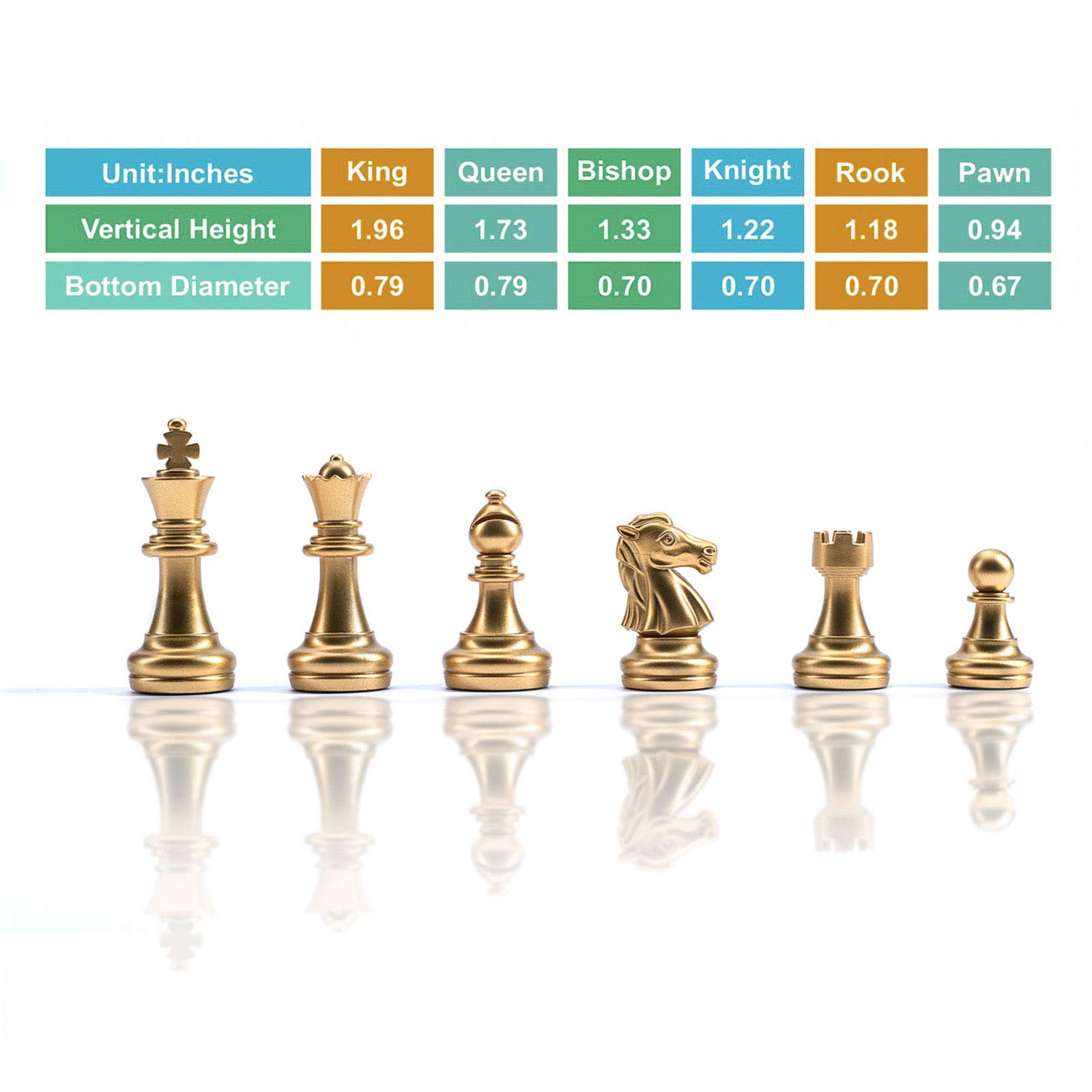 AMEROUS 10'' Magetic Travel Chess Set, Plastic Portable Folding Chess Board Game with Gold and Silver Chess Pieces - 2 Extra Queens - Chess for Beginner, Kids, Adults