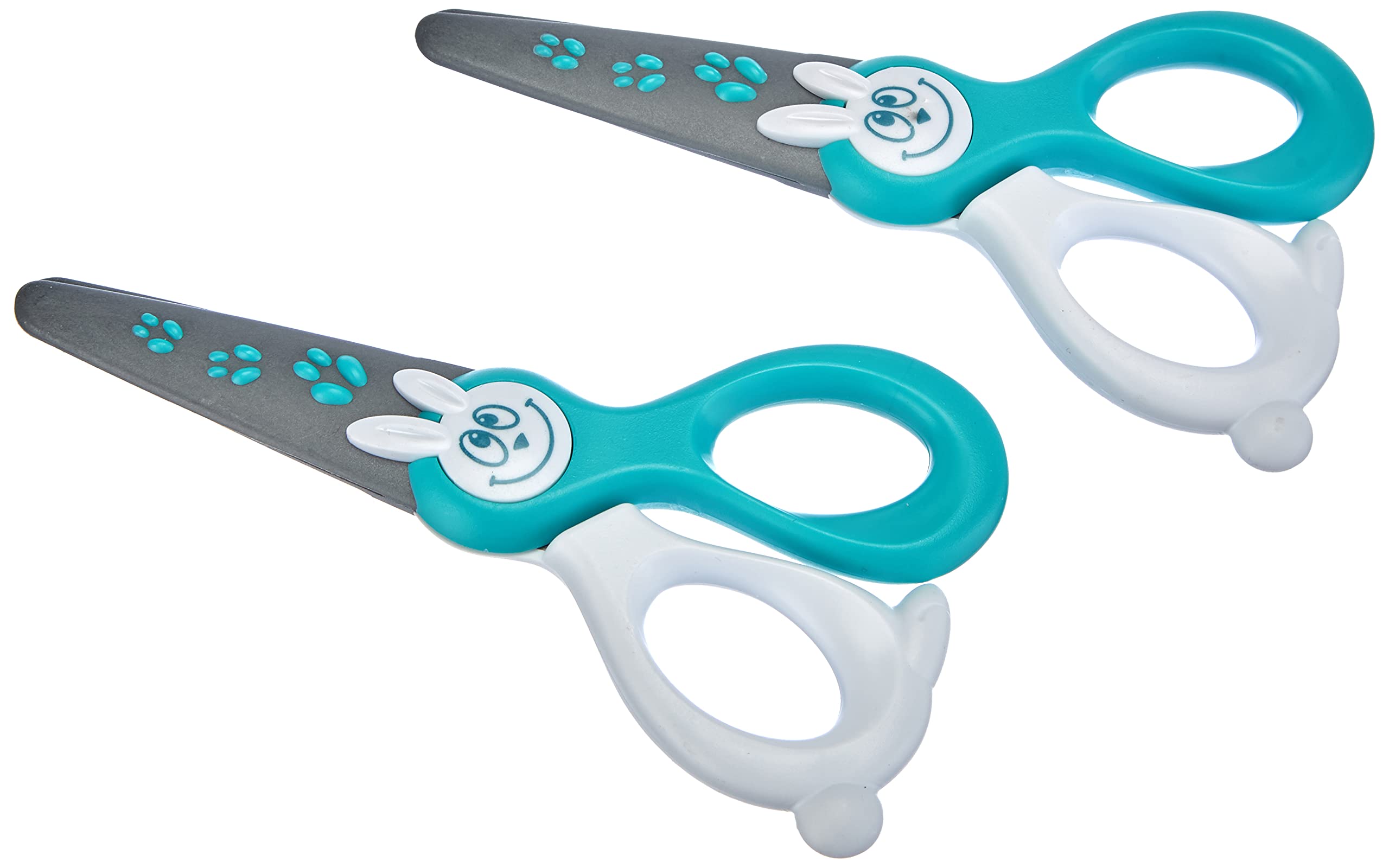 Maped Kidi Cut Security Craft Scissors (2 pairs of scissors, Mint green)