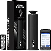 Waterless Diffuser Machine Scent Air Machine Covers 1800 Sq Ft for Home Diffusers Essential Oil Diffusers Studio Scent Diffuser Large Room Fragrance App Remote Control Capacity 3.5 Oz Black Knight