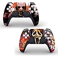 JOCHUI 2 Pack Controllers Skin Covers Vinyl Stickers Decal Compatible with PS5 Controller Remote Horror Characters