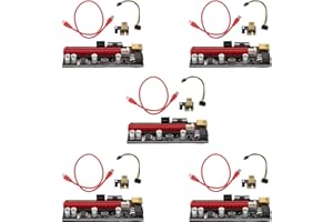 jojofuny 5sets Pci-e to Adapter Cable for Graphics Card Extension Mining Riser Computer Accessories