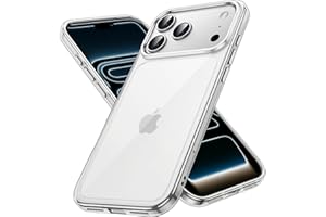 JETech Case for iPhone 17 Pro Max 6.9-Inch, Non-Yellowing Shockproof Phone Bumper Cover, Anti-Scratch Clear Back (Clear)