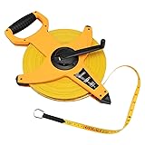 LAND 330FT/100M Heavy Duty Fiberglass Tape Measure