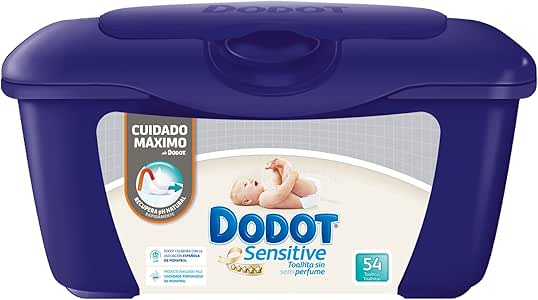 Dodot Sensitive - Caja de 54 toallitas para bebé: Amazon.es: Salud y cuidado personal