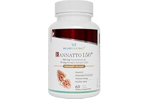 Wellness Extract Eannatto 150mg Vitamin E Tocotrienols Supplement with GG (Annatto Extract) - Most Potent Antioxidant for CoQ