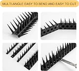 OFFO Bird Spikes 6.67m Pigeon Deterrent, 31.8cm Nails, Black view 6