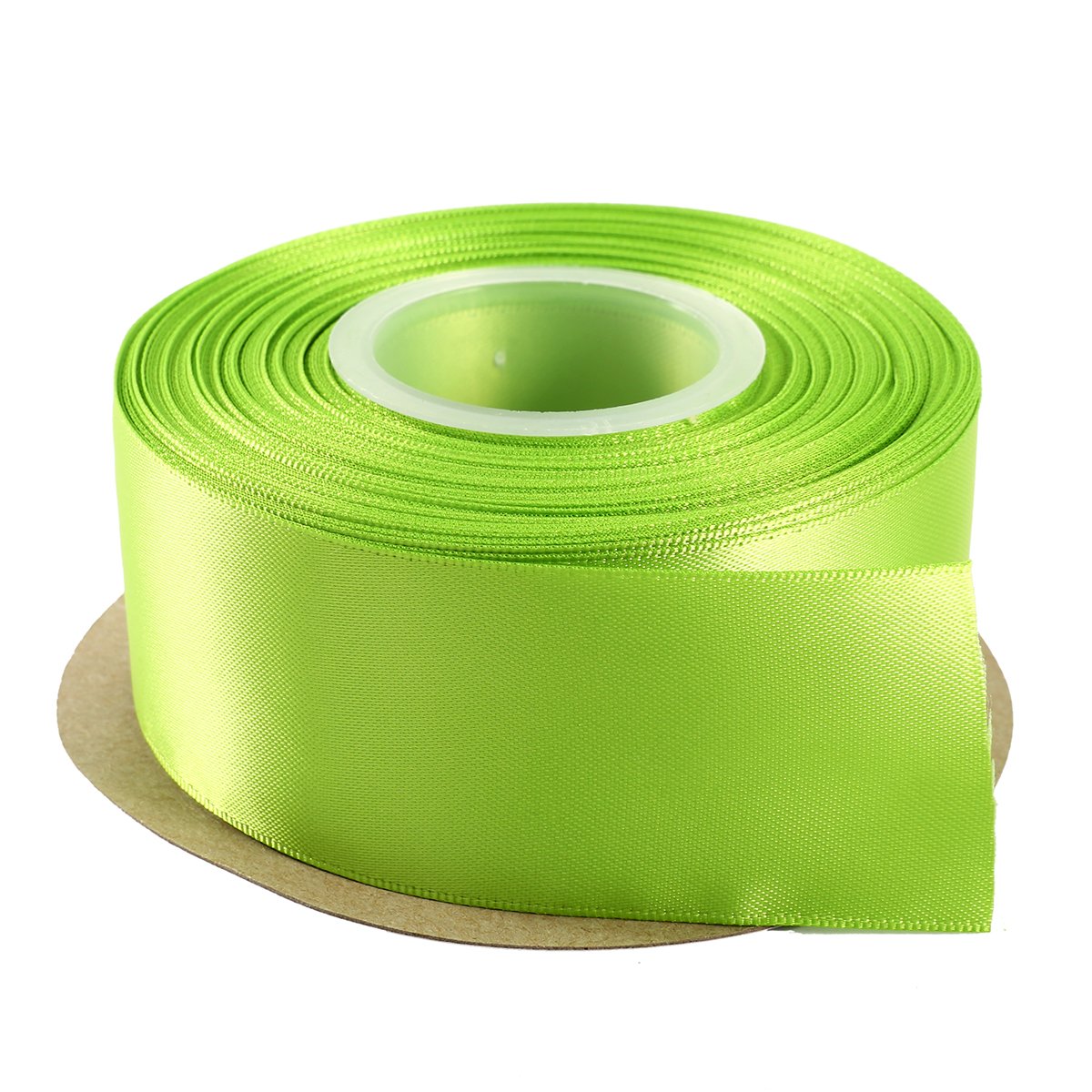 ITIsparkle 38mm Double Faced Satin Ribbon 22 Meters-Roll Set for Gift Wrapping Party Favor Hair Braids Hair Bow Baby Shower Decoration Floral Arrangement Craft Supplies, Apple Green Ribbon