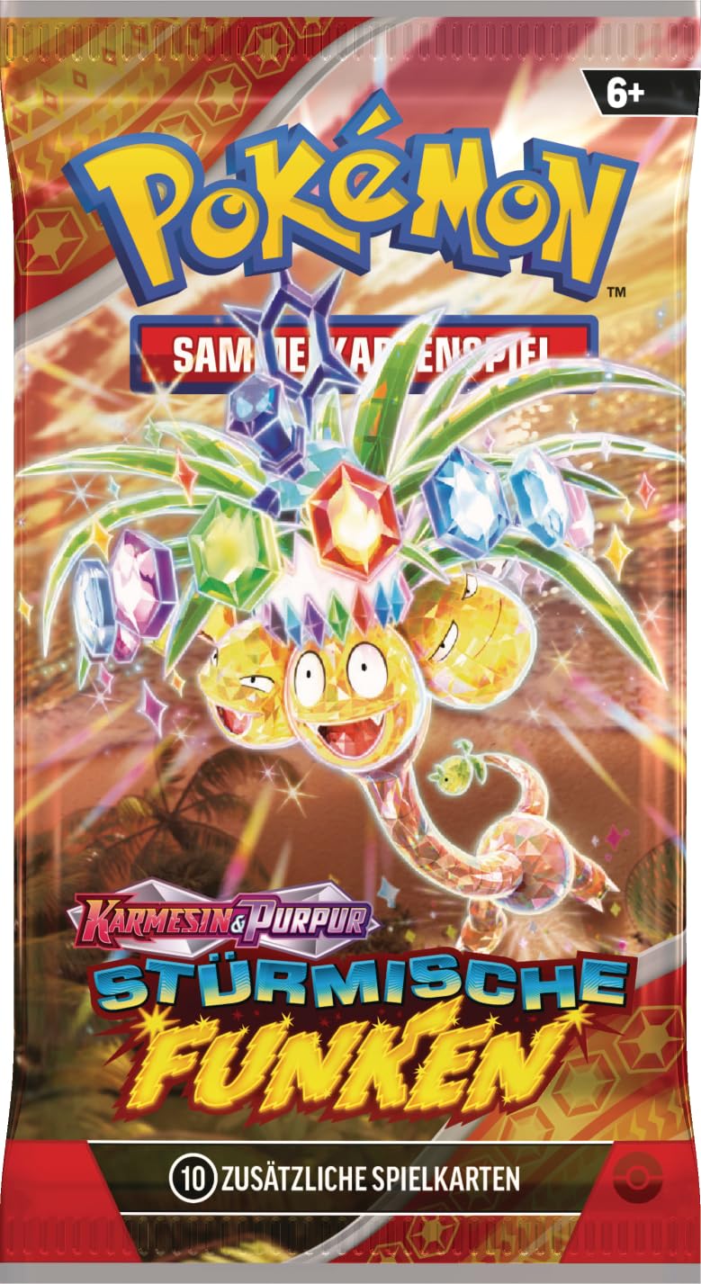 Pokémon-Sammelkartenspiel: Boosterpack-Display Karmesin & Purpur – Stürmische Funken (enthält 18 Boosterpacks) 2