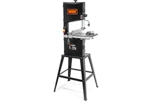WEN BA3962 3.5-Amp 10-Inch Two-Speed Band Saw with Stand & Worklight, Black