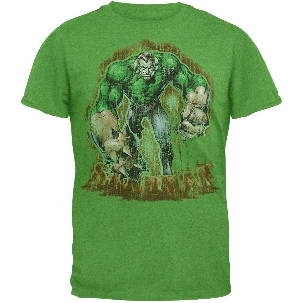 Spider Man S Sandman Attack Soft T Shirt Green 3539