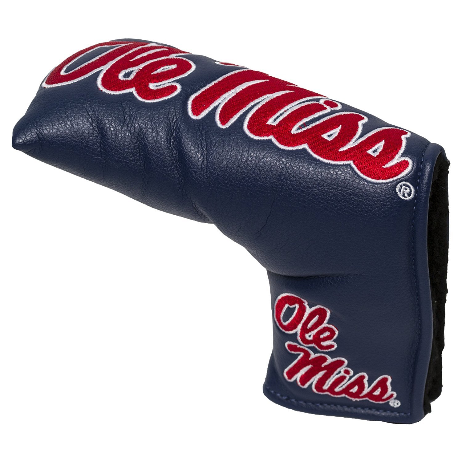 Team Golf NCAA Ole Miss Rebels Vintage Blade Putter Cover Golf Club Vintage Blade Putter Headcover, Form Fitting Design, Fits Scotty Cameron, Taylormade, Odyssey, Titleist, Ping, Callaway