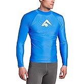 Kanu Surf Platinum Rashguard UPF 50+ Sun Protection Long Sleeve Swim Shirts for Men-Premium Rash Guard for Men