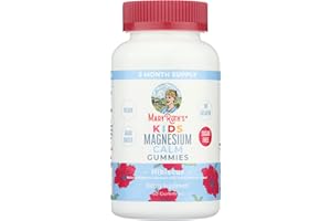 MARYRUTH ORGANICS Kids Magnesium Citrate Gummies by MaryRuth's | 2 Month Supply | Sugar Free | Calm Magnesium Gummies for Kids 2+ | Bone Health | Calcium Absorption | Essential Mineral | Vegan | 60 Count