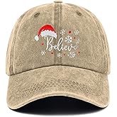 Abaysto Christmas Hats for Men Women, Adjustable Embroidered Christmas Baseball Cap