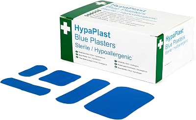 Safety First Aid Group HypaPlast Blue Catering Plasters Assorted 100