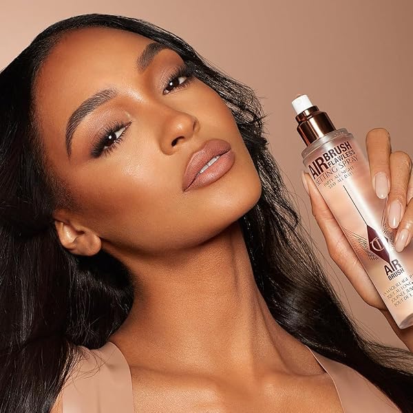CHARLOTTE TILBURY AIRBRUSH FLAWLESS SETTING SPRAY – ULTRA-FINE HYDRATING MIST TO PRIME & SET MAKEUP UP TO 16HR – SOOTHES AND BLURS SKIN, WATERPROOF, WEDDING MAKEUP