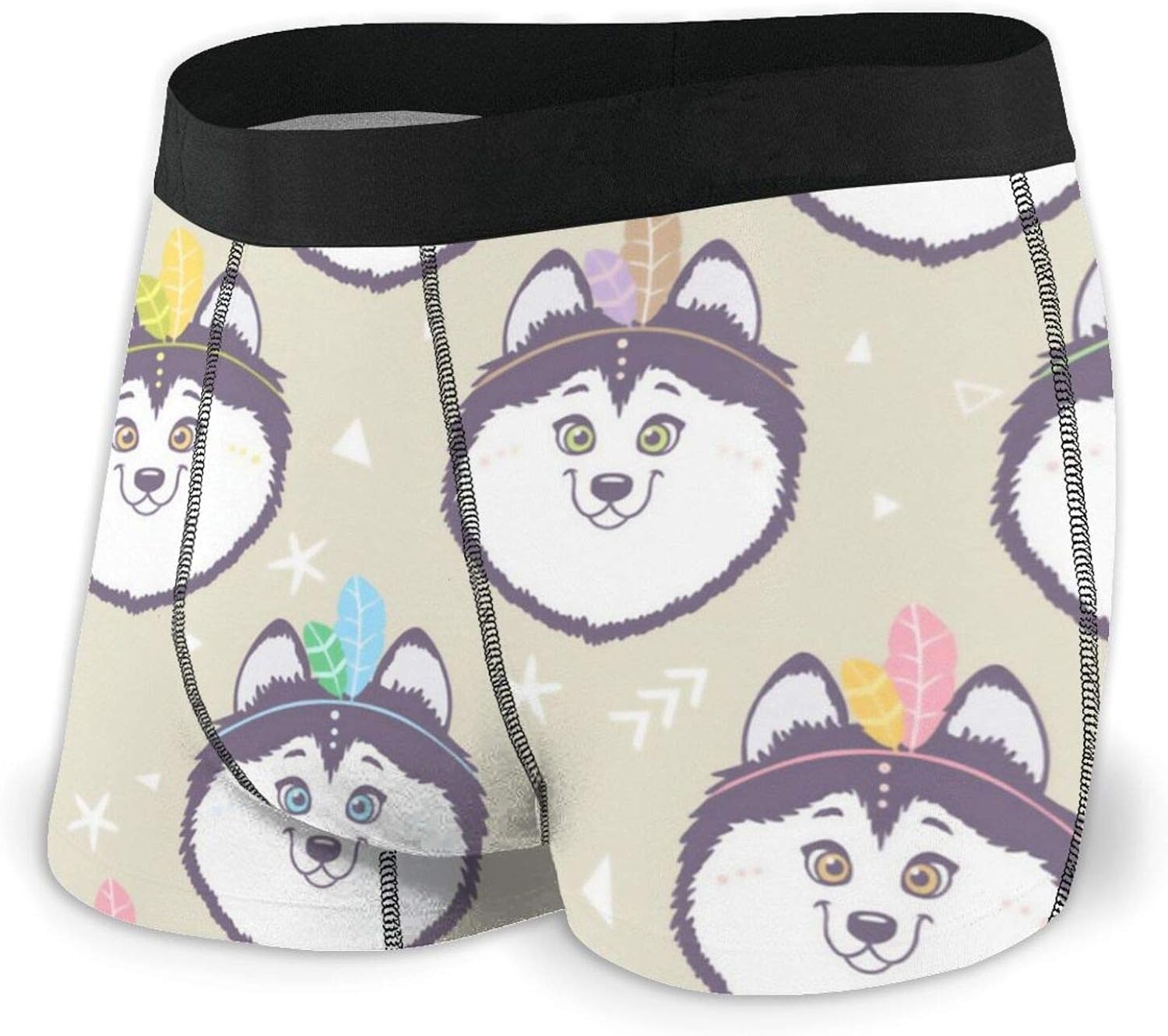 Boxer Briefs For Men Husky With Feather Sexy Underwear With Waistband
