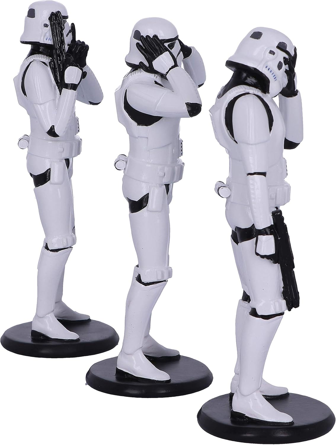 Nemesis Now Original Stormtrooper Three Wise Sci-Fi Figurines, White, 14cm, Three Wise Figurines - Image 5