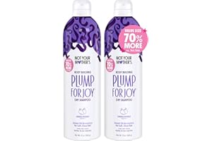 Not Your Mother's Value Size Plump for Joy Jumbo Dry Shampoo (2-Pack) - 12 oz Each - 70% More to Instantly Absorb Oil and Build Body - Orange Mango - For All Hair Types