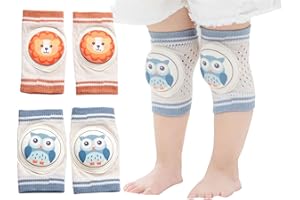 Sheliky Baby Knee Pads for Crawling Toddlers Crawling Knee Protectors Crawling Anti-Slip Knee Safety Protective Cover 2 Pack 