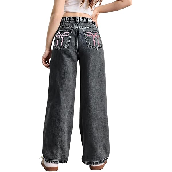 CABULE Moda Coreana Y2K Retro Gamba Larga Vita Alta Dritto Stile Streetwear Jeans Blu Pantaloni Larghi Denim da Donna Vestiti da Donna-Blu-S