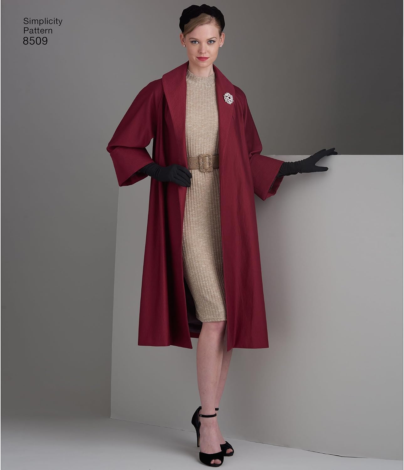 Simplicity Pattern 8509 R5 (14-16-18-20-22) Misses' Vintage Coat or Jacket, Paper, White, 22 x 15 x 1 cm - Image 4