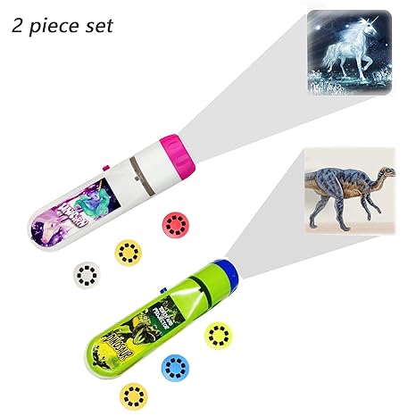 2 Sets Kids Sleep Story Proyector de linterna, Linternas Proyector ...