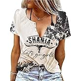 Retro Western Bull Skull Cow Hide Bleached Shirt Women Country Music Shirt Cute Cattle Skull Graphic Rodeo Cowboy Tops
