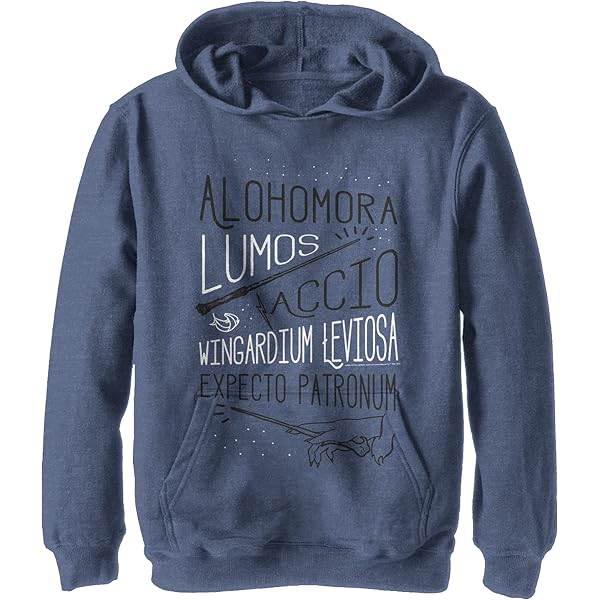 Sweatshirt Officiel Harry Potter - Motif 'Wingardium Leviosa' - Produit Sous Licence Warner Bros - Coupe Classique, Col Rond Tissé - Poids 241g - Idéal Pour Halloween Ou Fans