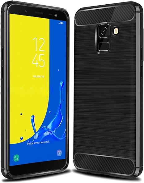 Amazon.com: Galaxy J6 2018 Case, Sucnakp TPU Shock Absorption Technology Raised Bezels Protective Case Cover for Samsung Galaxy J6 2018 Smartphone (Black)