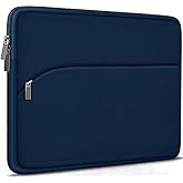 Laptop Sleeve 14 inch, Slim Portable Monitor Protective Cover with Front Pocket, Traveling Carrying Laptop Case Compatible for MacBook Air/Pro, HP, Dell, Lenovo, Acer, Deep Blue