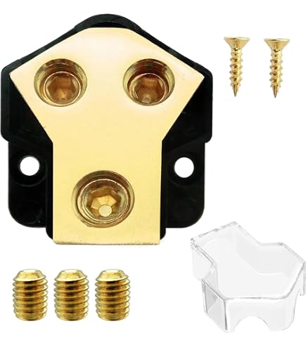Bloque De Distribución De 4 Vías Con Portafusibles Para Amplificador De Audio De Coche – Protección Segura