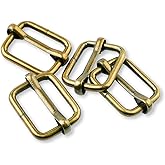 CooBigo Metal Adjustable Slide Buckles Tri-Glide Rectangle Adjuster Suspender Strap Slider for Purse Bag