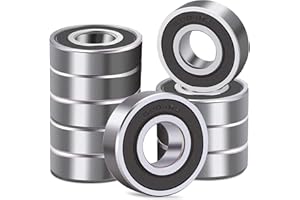 DEEG 10 PCS 6204RS Bearings 20mm x47mm x14mm 6204-2RS C3 High Speed Double Sealed Deep Groove Bearings…