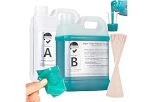 BBDINO Silicone Mold Making Kit, Super Elastic Silicone for Mold Making 140.8 Oz, Mold Making Silicone Rubber Platinum, Ideal for Casting 3D Resin Molds| Silicone Molds| Food Molds 1:1 by Volume