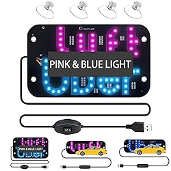 LED Light Sign for Car, Taxi Sign Light Windshield