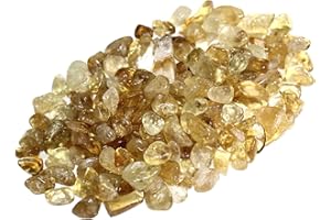 ZenQ 1 lb Citrine Tumbled Stone Chips Crushed Natural Crystal Quartz Pieces