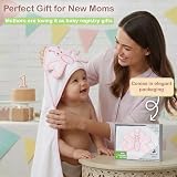 Mother's Choice Organic Cotton Baby Poncho with Hood 84x84 cm 3D Butterfly view 8