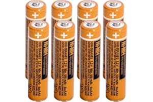 ZZWJBCYLE 8 Pack HHR-55AAABU NI-MH AAA Rechargeable Battery for Cordless Phones, 1.2v 550mah Rechargeable AAA Batteries for Cordless Phone Handset, Remote Controls, Electronics