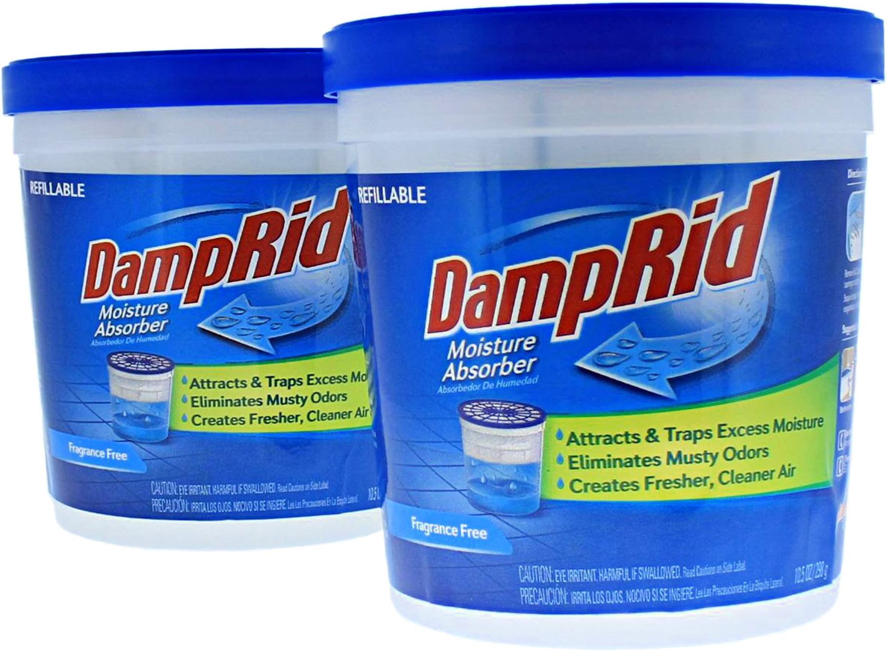 DampRid Fg60 Refillable Moisture Absorber, Fragrance Free