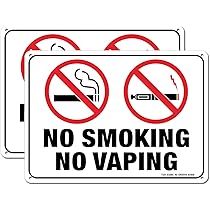 US Sign & Stamp USS9552 No Smoking Sign, Self-Adhesive, 3