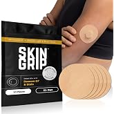 Skin Grip Adhesive Patches for Dexcom G7 &amp; Stelo - Extended Supply(30 Pack) | Waterproof &amp; Sweatproof Cover for Continuous Glucose Monitor Sensor, Strong Hold, Easy Application, 15+ Days of Grip, TAN